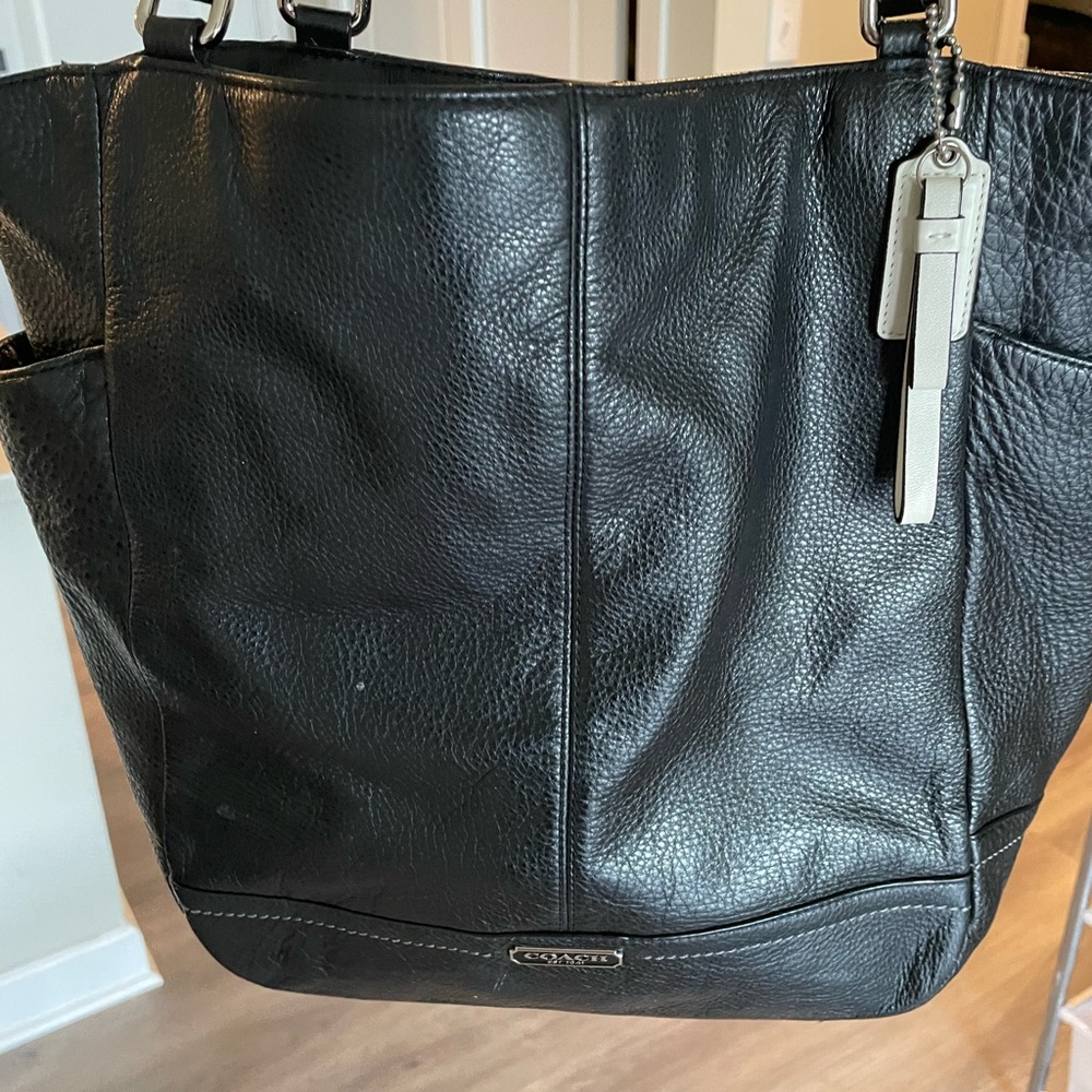 Large black Coach purse